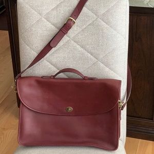 Coach Vintage Briefcase Wine Color